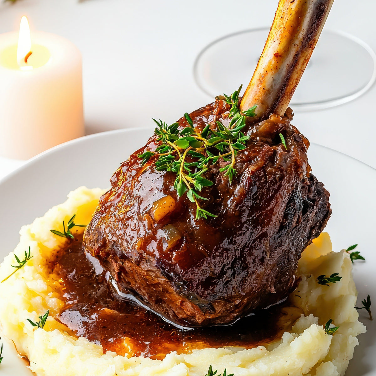 SLOW-COOKED LAMB SHANKS