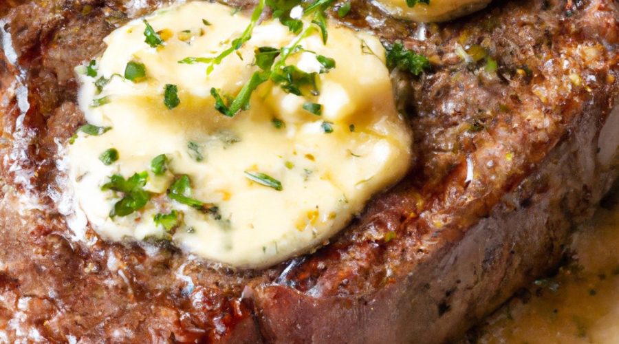 Pan-Seared Ribeye Steak with Garlic Butter and Thyme