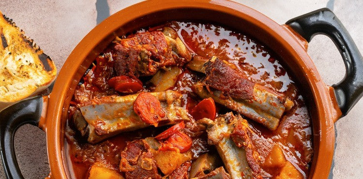 Spanish Lamb Rib Stew with Chorizo and Paprika