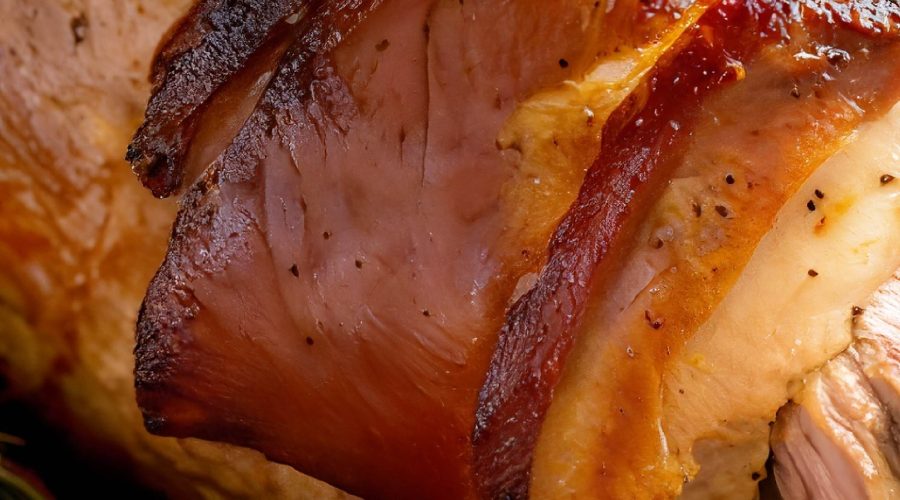Roast Pork Leg with Garlic and Rosemary
